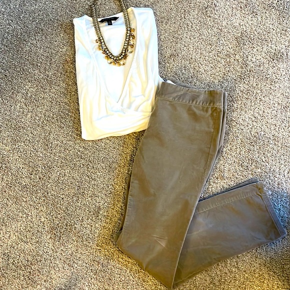 ❌Loft Tan Velvet Pants❌ - Picture 1 of 3